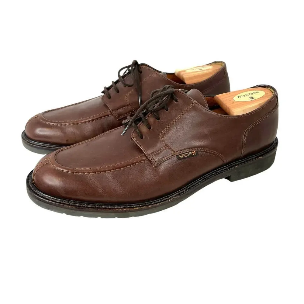 MEPHISTO Phoebus In Dark Brown Smooth Leather Men's Size 10.5